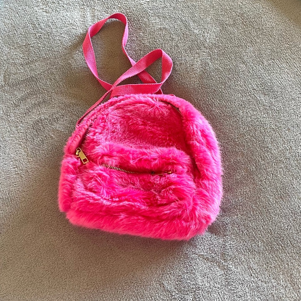 Faux Shearling Bag